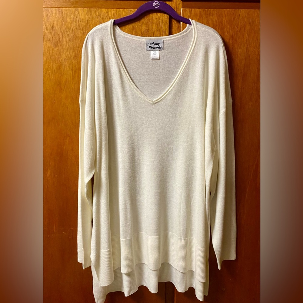Anthony Richards 2X (22/24) V-neck Sweater  NWOT - Picture 2 of 8